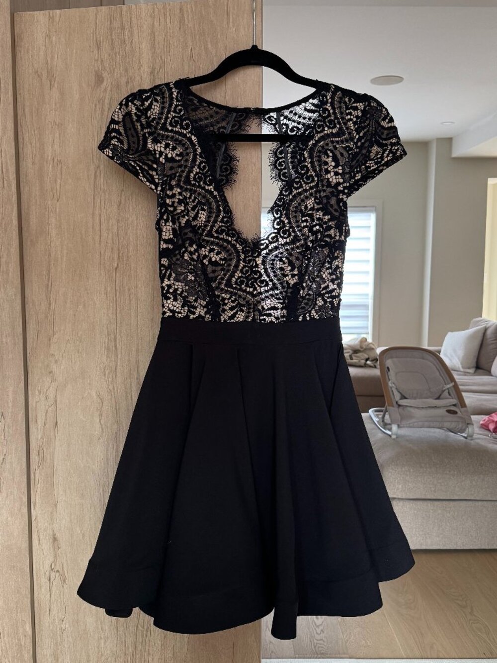 BLACK LACE DRESS - SIZE SMALL